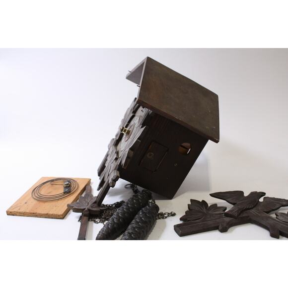 Cuckoo Clock, German, FLAWED, Wall Clock, Replacement Parts, ~ 250507-WH 243 - Picture 4 of 6